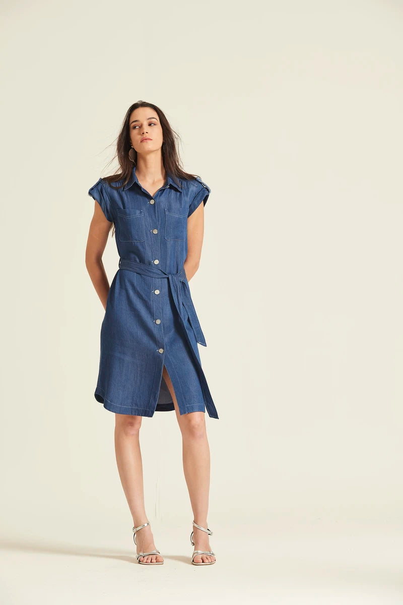 Vestido Tencel Denim Sirin Oky