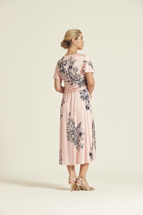 Vestido Lepuy Raso Estampado Oky