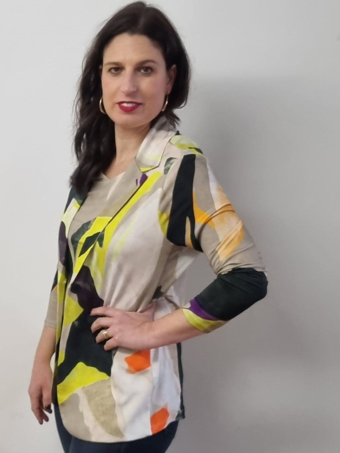Chaqueta americana estampada Isabela de Trovels
