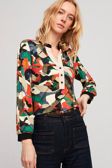 Blusa Alexa con botones Aldo Martins.