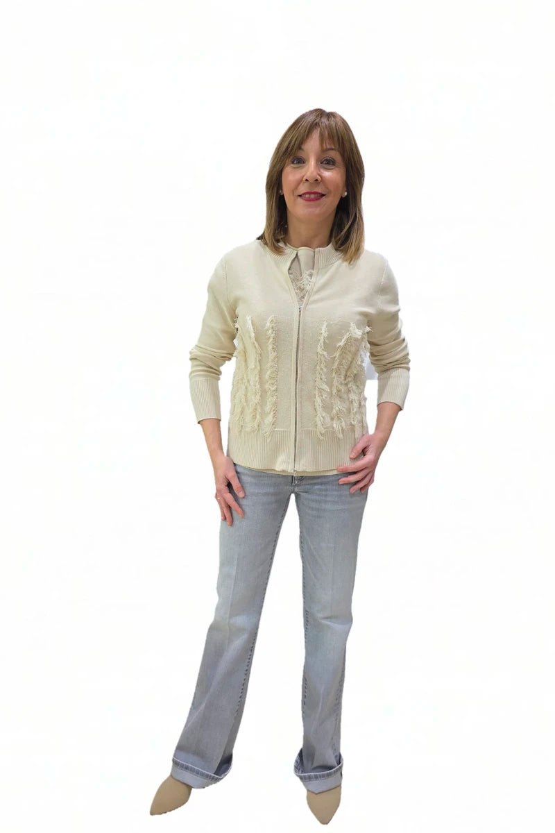 Bomber Flecos Beige WNT
