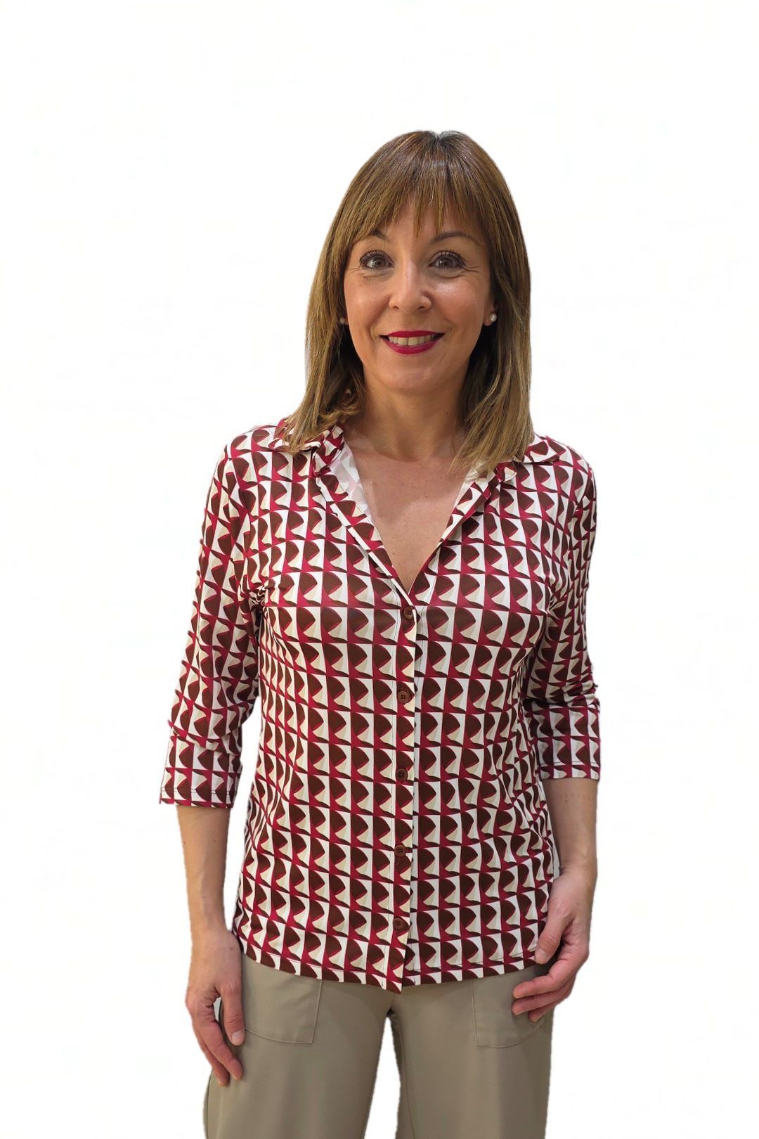 Camisa Burdeos Lia Trovels