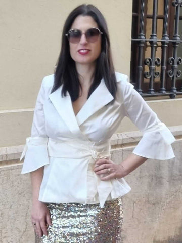 Camisa cruzada de Ángel Iglesias