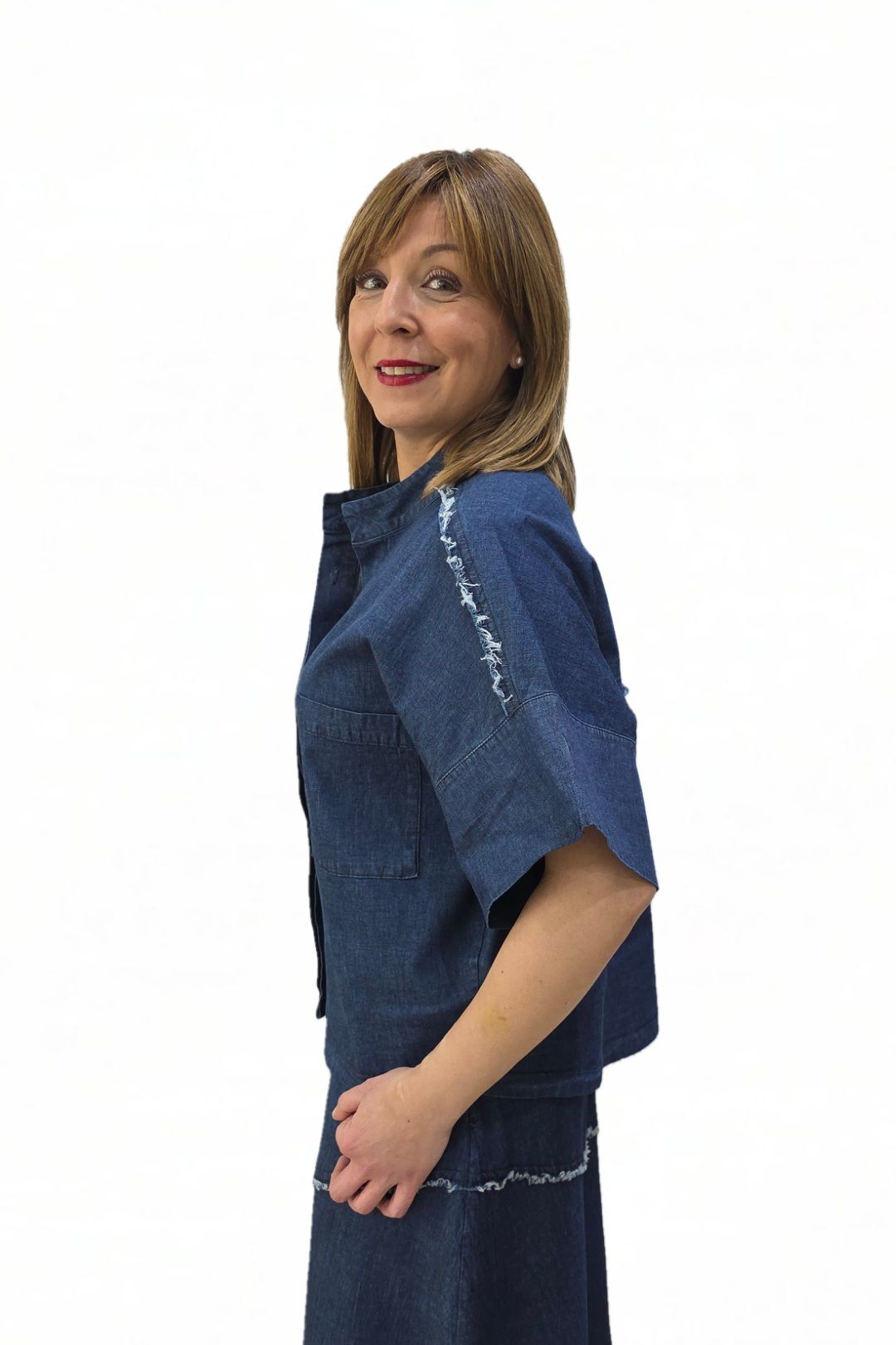 Camisa Flecos Tencel WNT