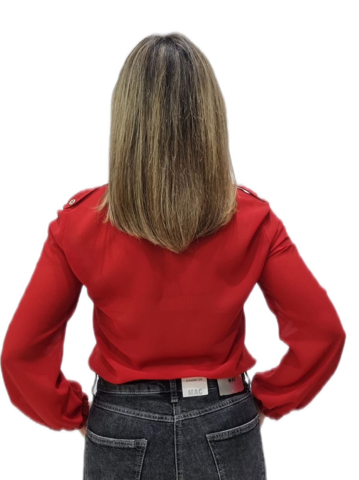 Camisa Gasa Roja Di Lora