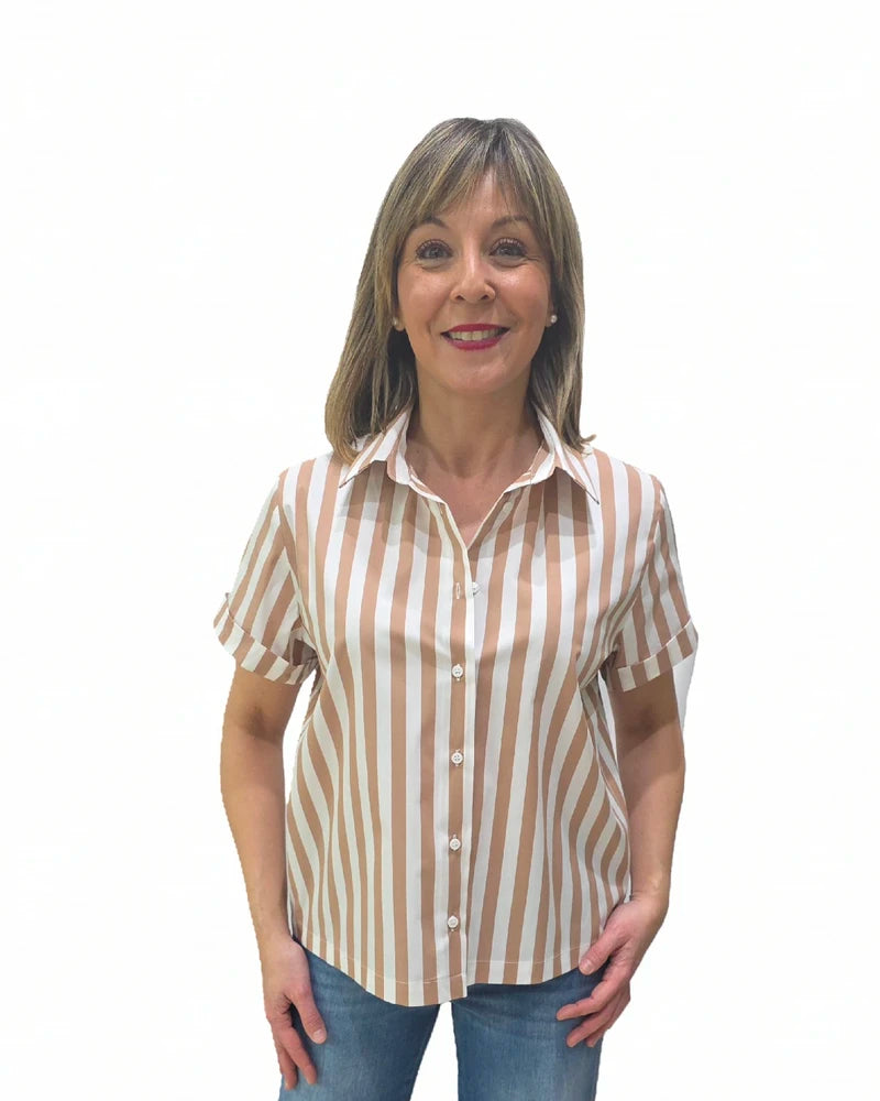 Camisa Manga Corta Camel Trovels