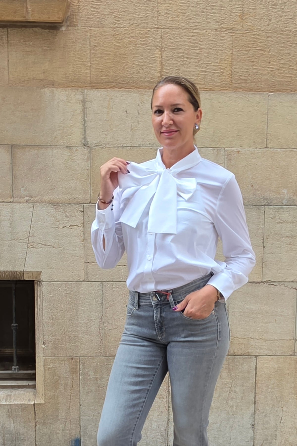 Camisa Lazada Blanca Trovels