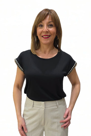 Camiseta Negra Trovels Rita