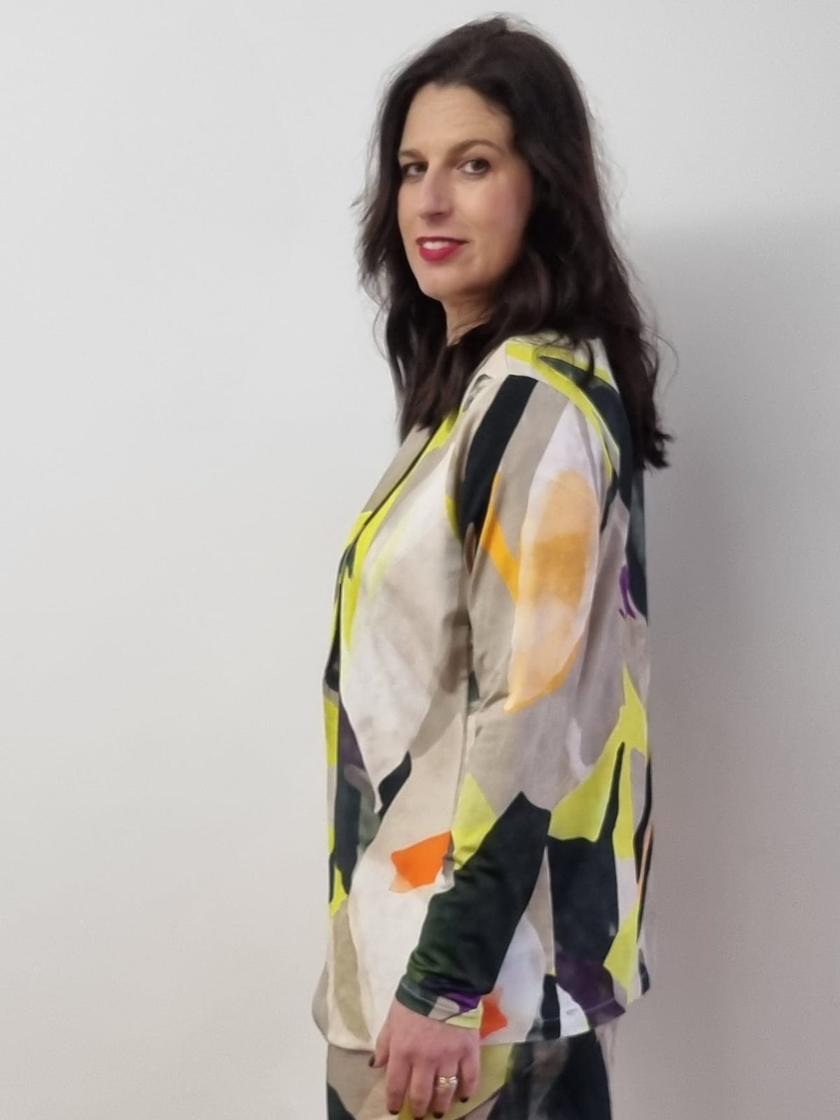 Chaqueta americana estampada Isabela de Trovels