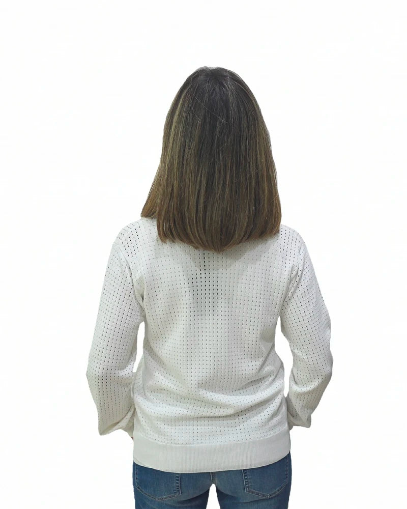 Chaqueta Blanca Calado Trovels