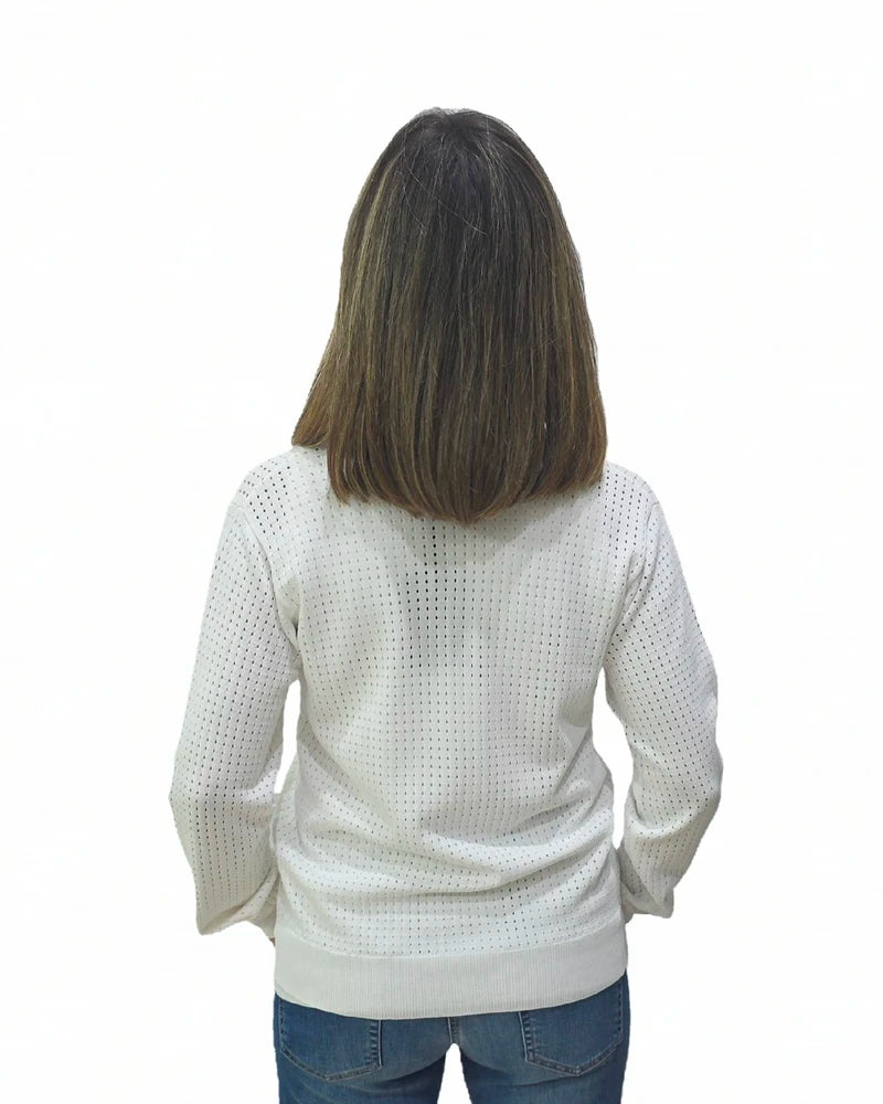 Chaqueta Blanca Calado Trovels