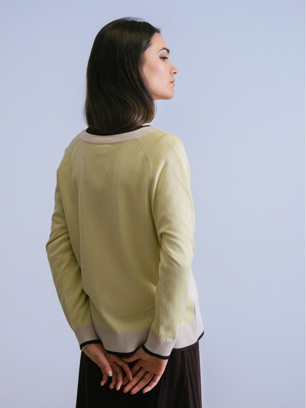 Chaqueta Contrastes Beige WNT