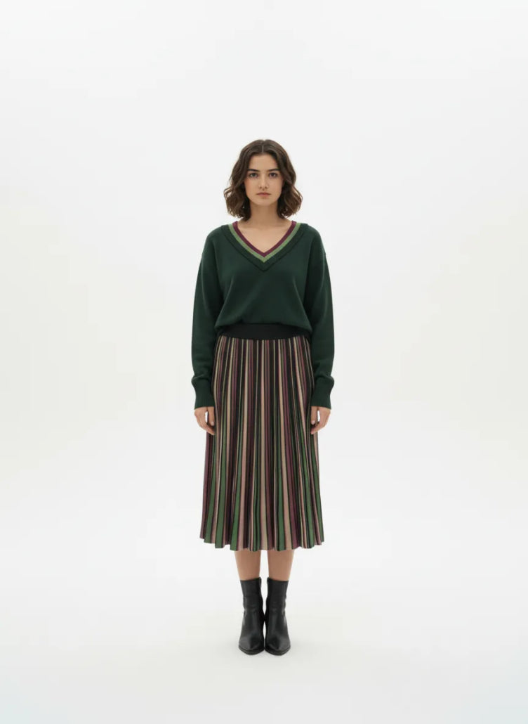 Falda WNT Listada Verde