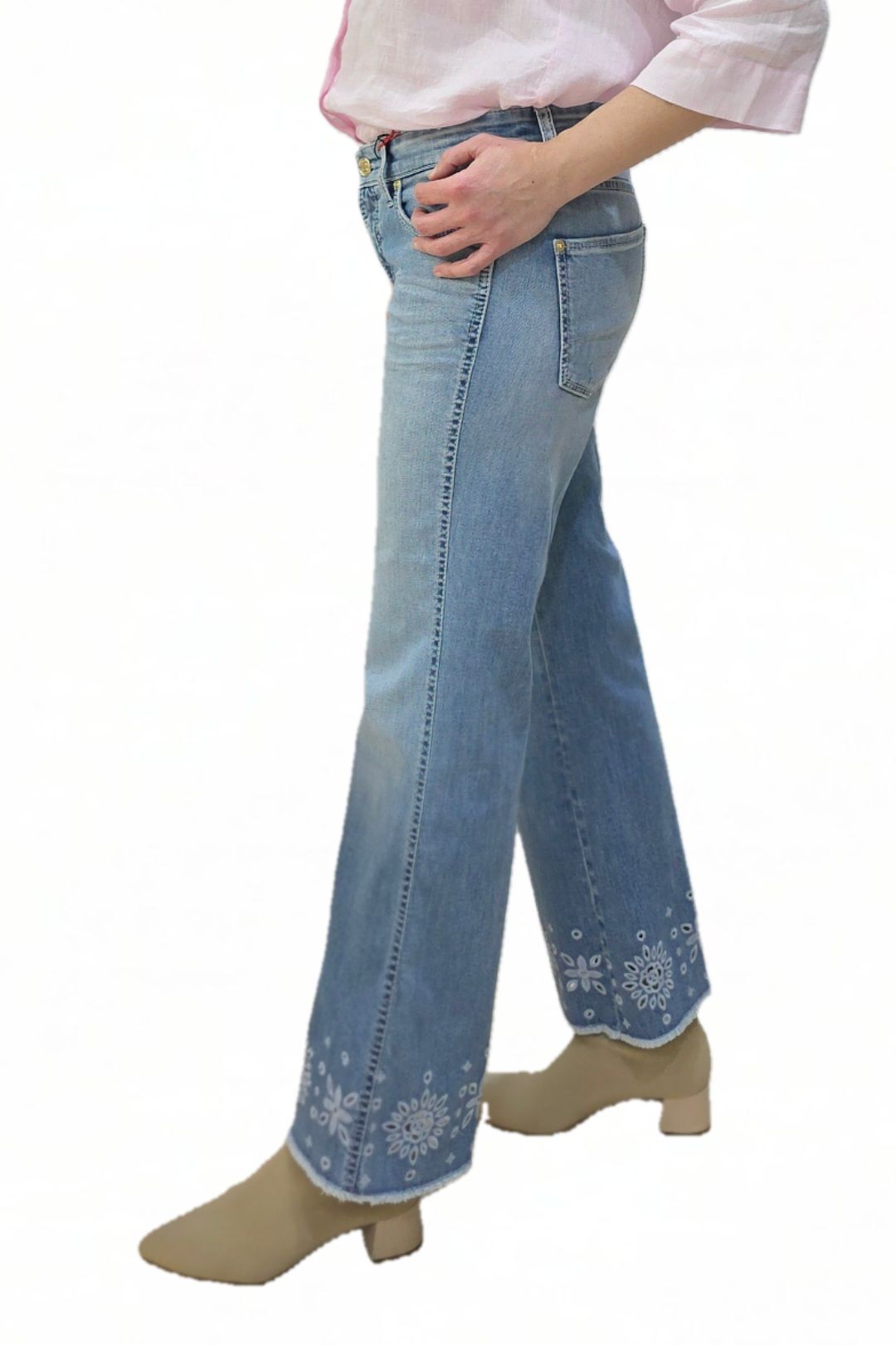 Jeans Troquelado Cambio Francesca