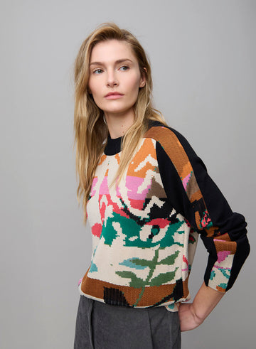 Jersey Aldo Martins Jacquard Multicolor