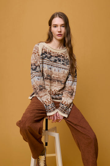 Jersey Jacquard Geométrico Aldo Martins