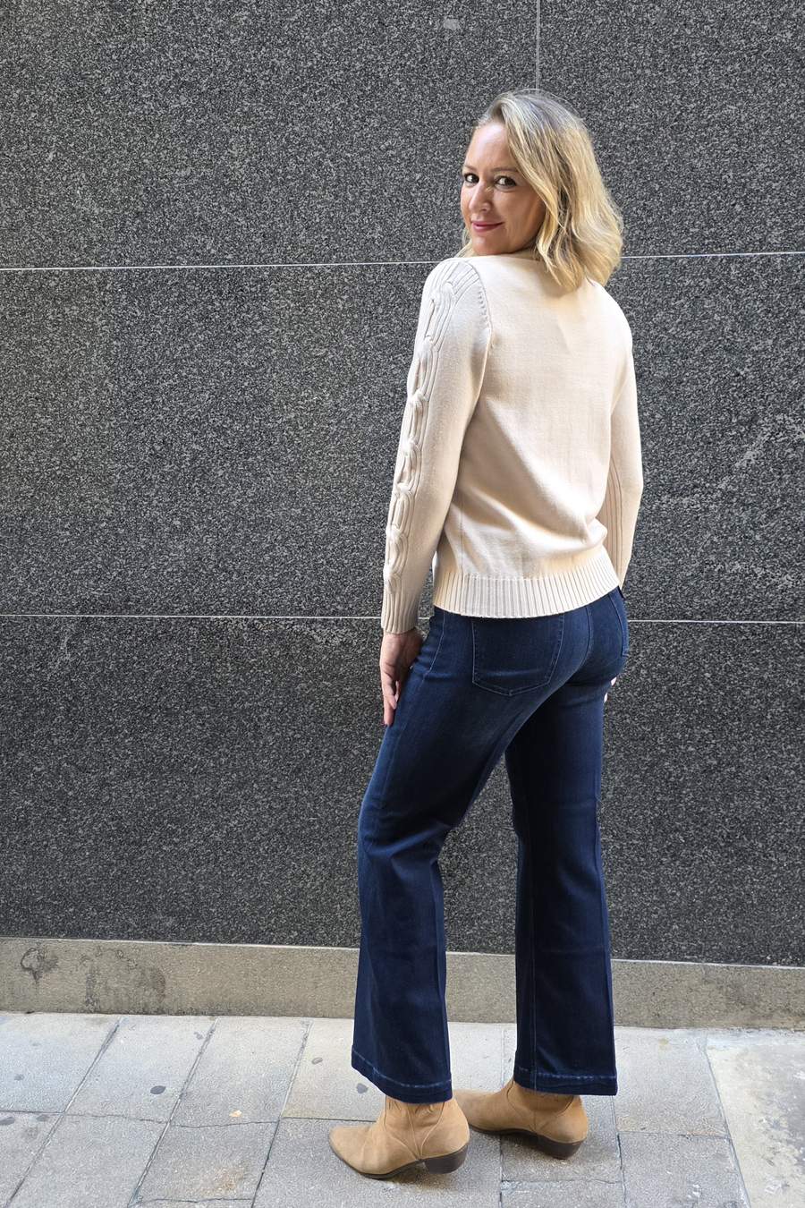 Jersey WNT Trenzas Beige