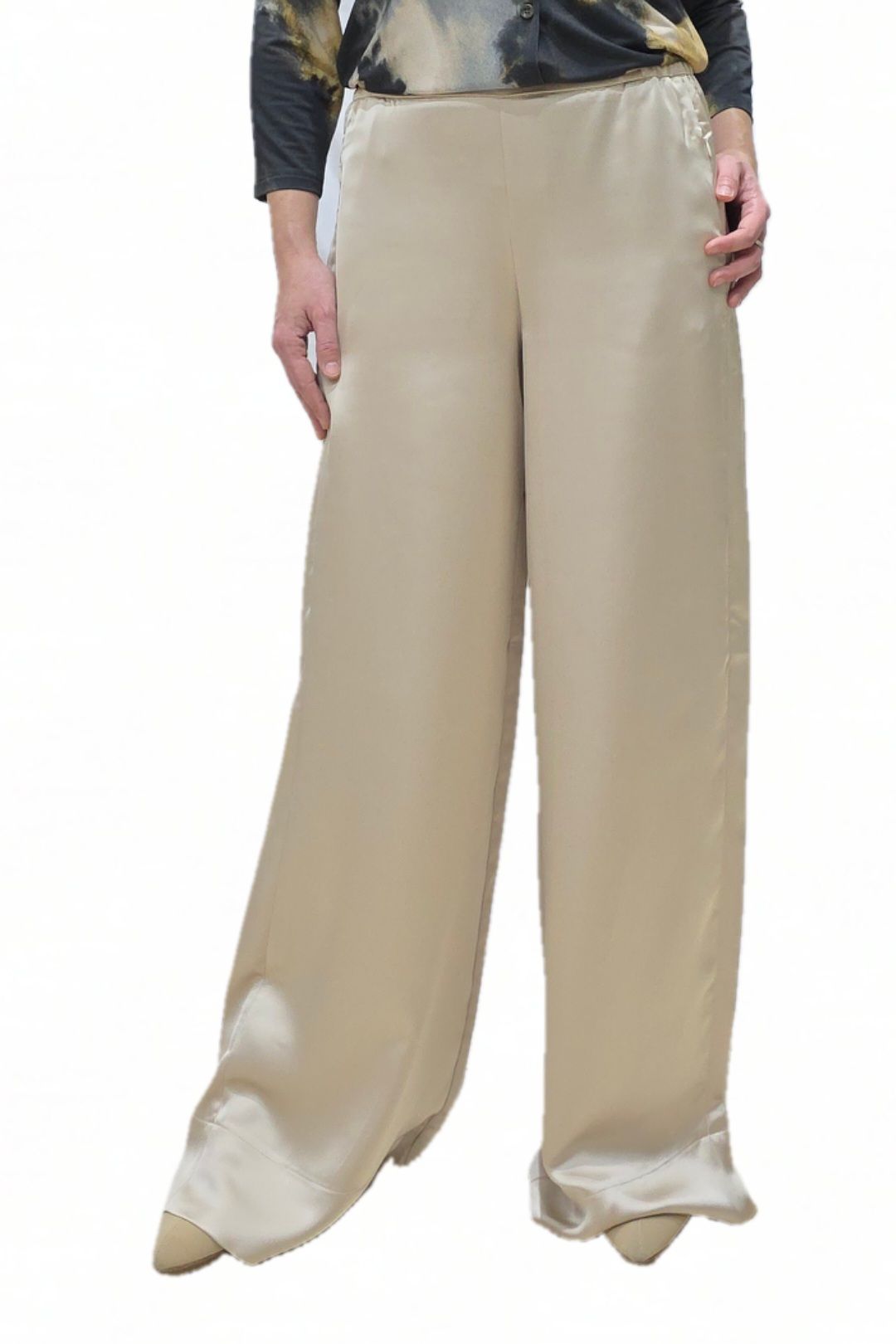 Pantalón Ancho MAC Coralie Beige