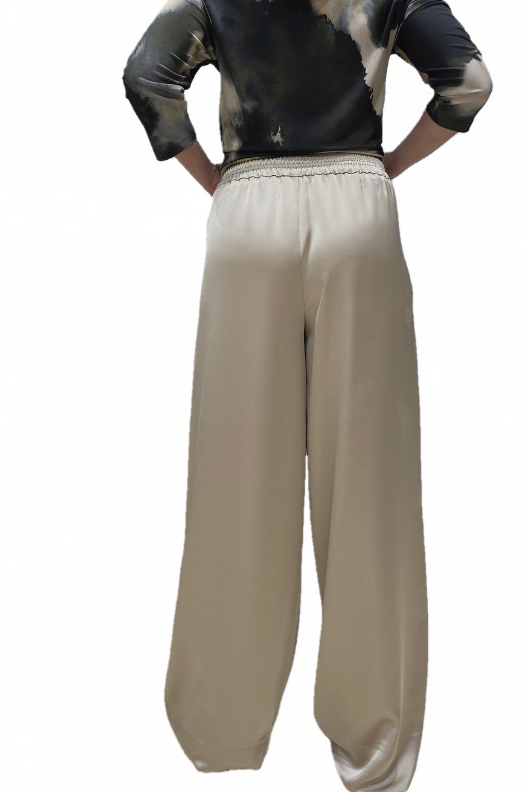 Pantalón Ancho MAC Coralie Beige