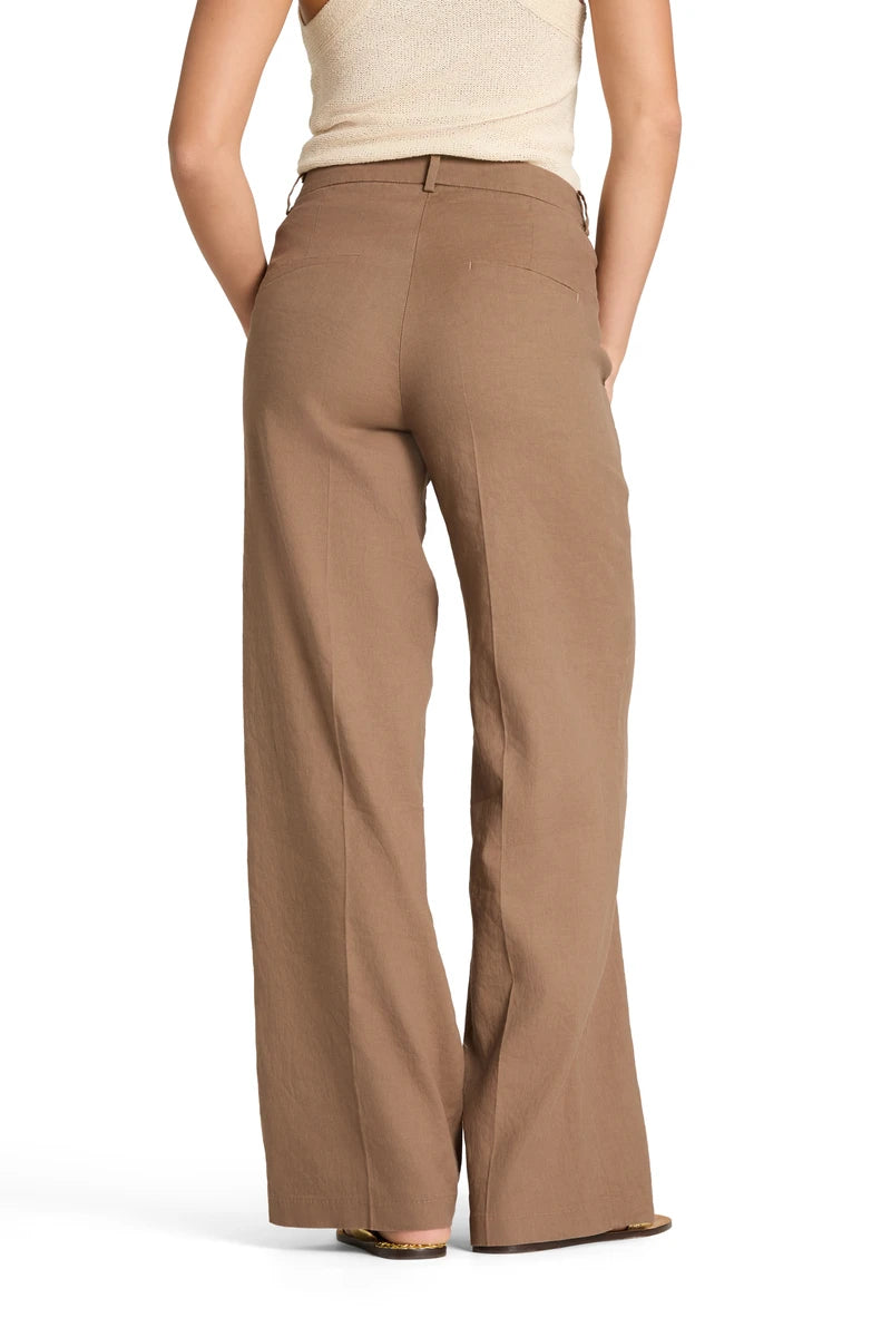 Pantalón Cambio Lino Chocolate