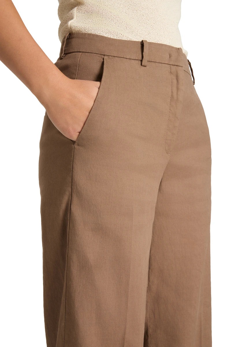 Pantalón Cambio Lino Chocolate