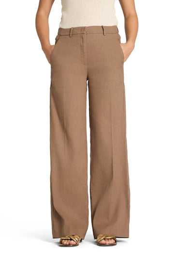Pantalón Cambio Lino Chocolate