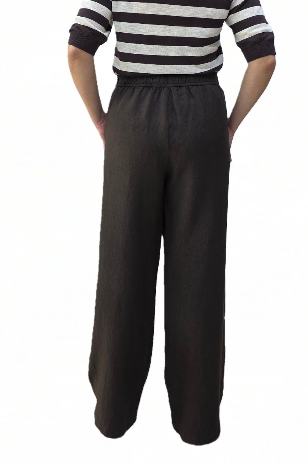 Pantalón Lino Chocolate Trovels