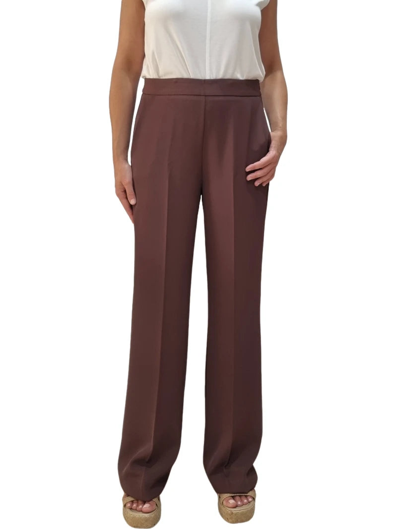 Pantalón Fluido Chocolate Rinascimento