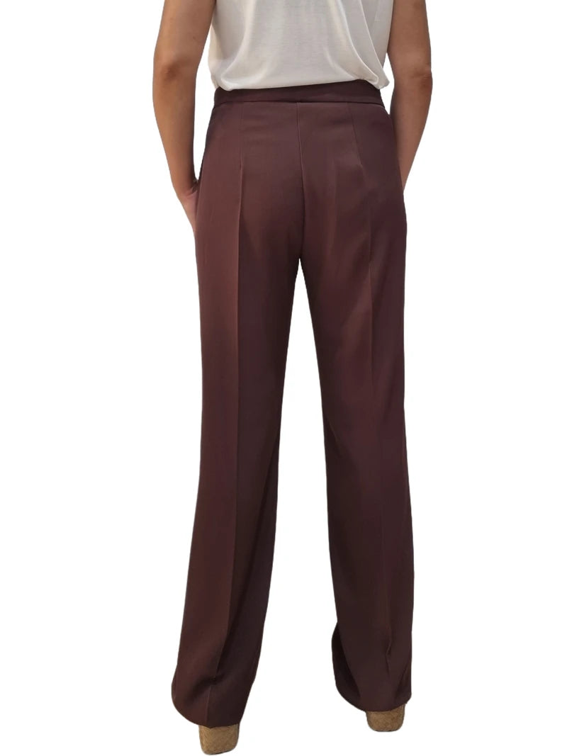 Pantalón Fluido Chocolate Rinascimento