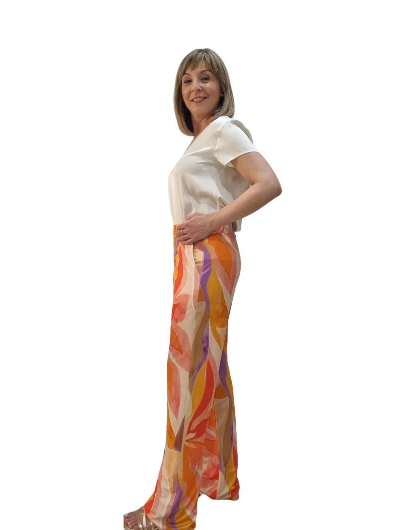 Pantalón Fluido Estampado Trovels Como