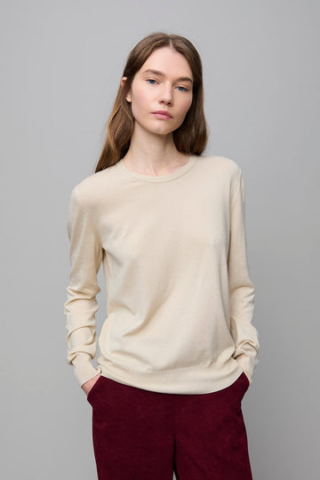 Suéter Liso Beige Aldo Martins