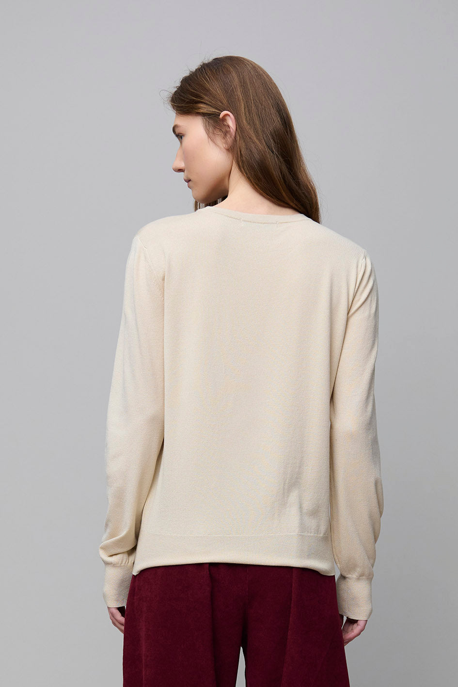 Suéter Liso Beige Aldo Martins