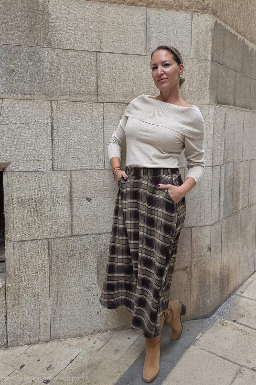Suéter Beige Carlota Tovels