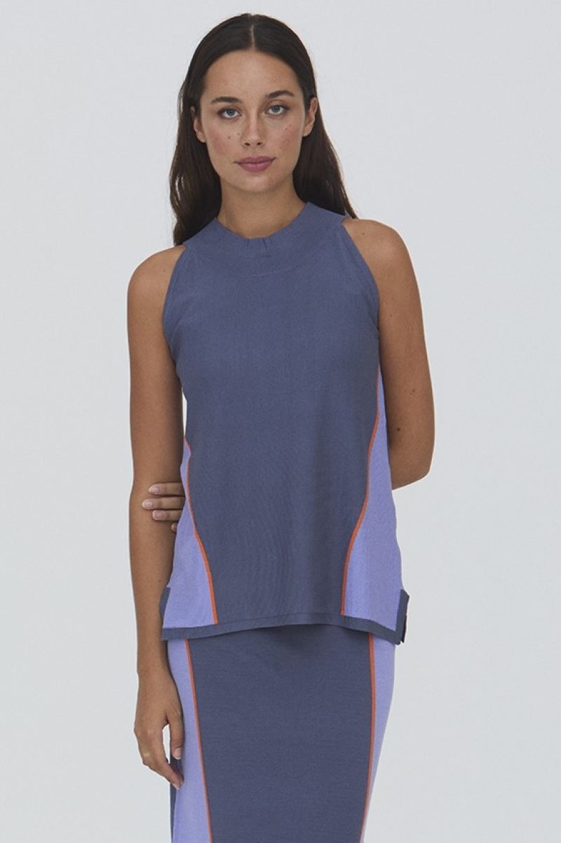 Top Halter Intarsia WNT