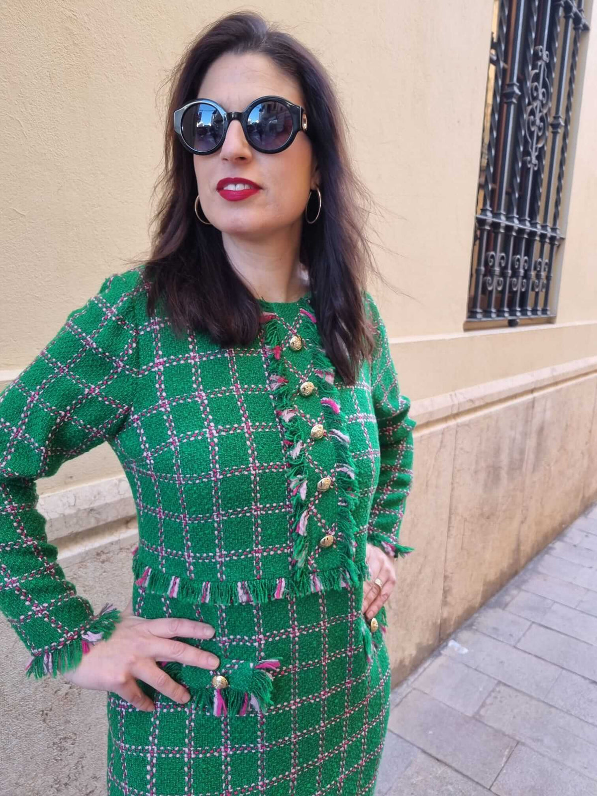 Vestido Corto Cheviot Laura Bernal