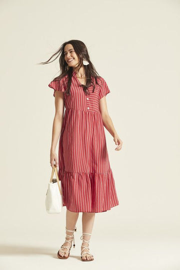 Vestido Midi Rayas Oky Alicia