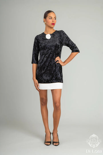 Vestido Velvet Noir Di Lora