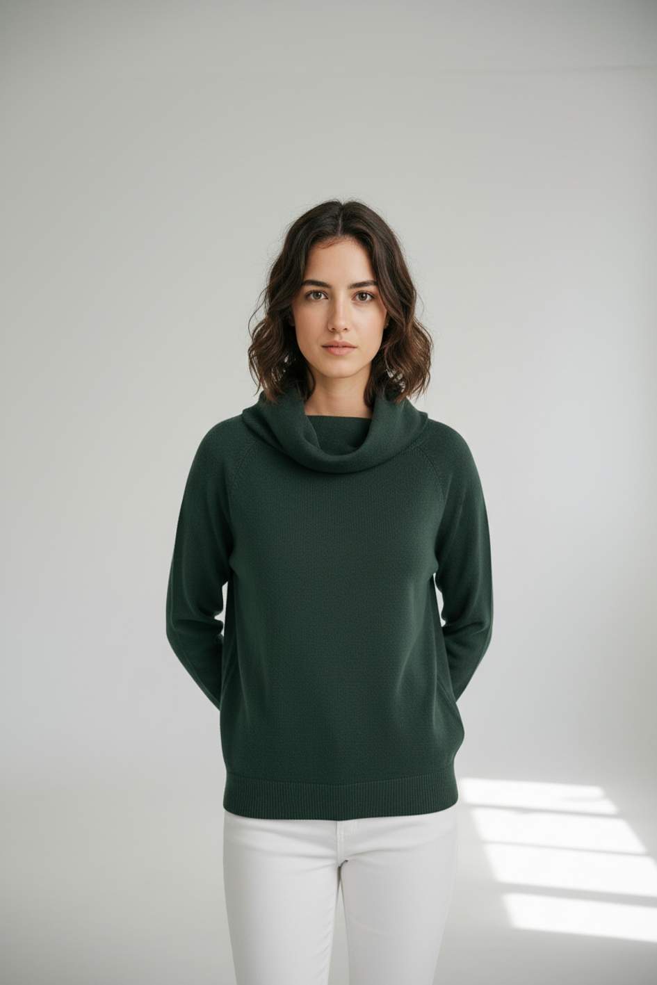 Jersey WNT Jacquard Peluche Verde