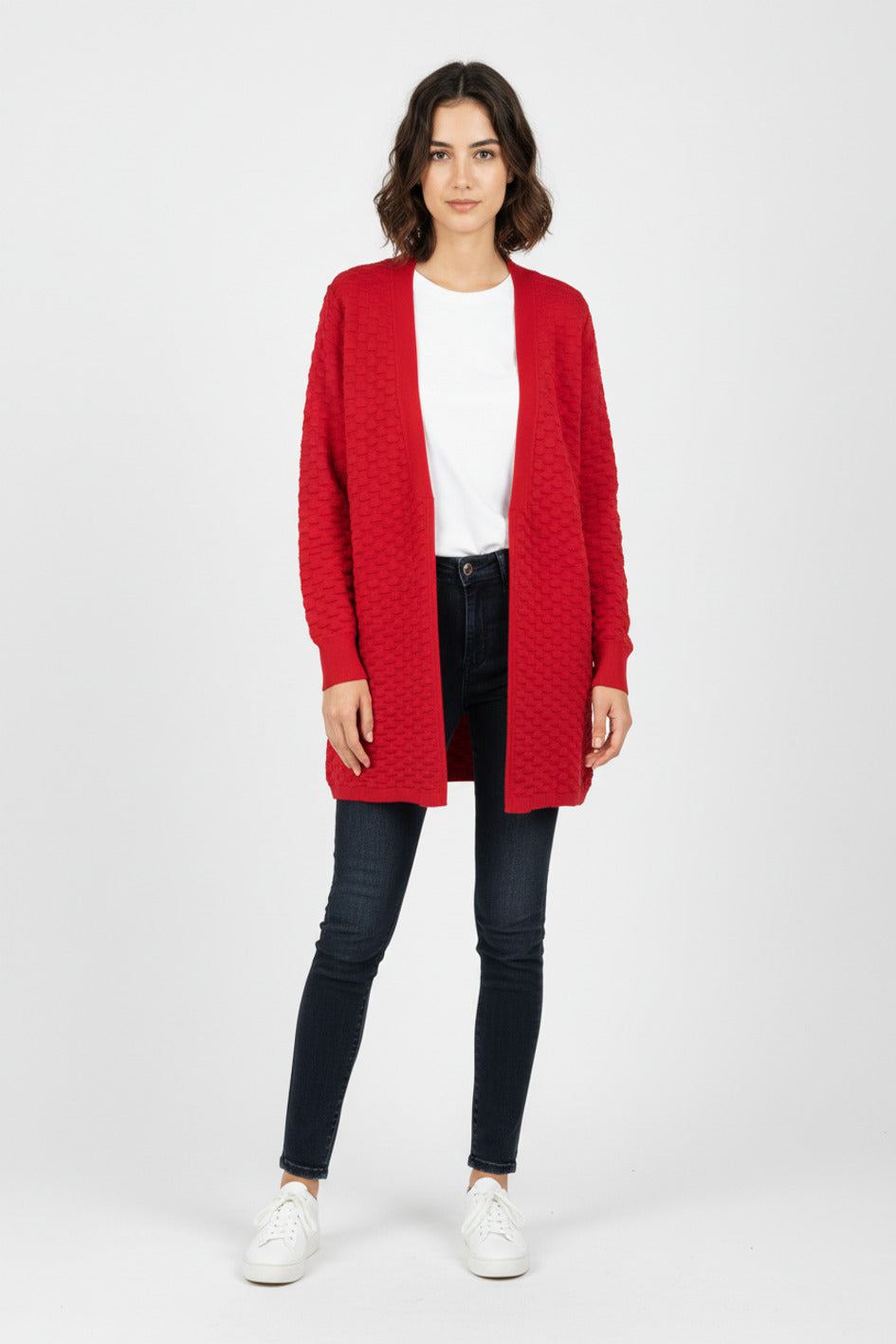 Chaqueta WNT Larga Textura Rojo