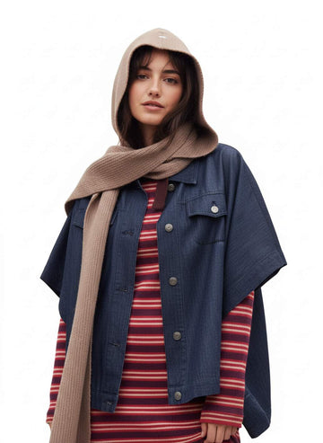 Capucha WNT Bufanda Punto Camel