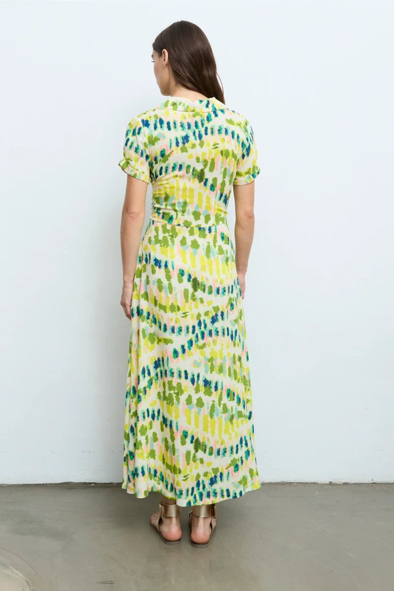 Vestido Largo Frunce Aldo Martins