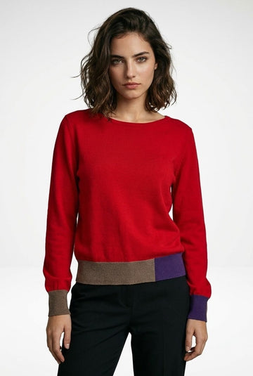 Jersey WNT Rojo Color Block