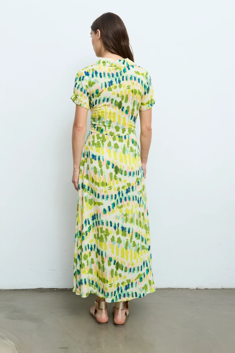 Vestido Largo Frunce Aldo Martins - Imagen 2