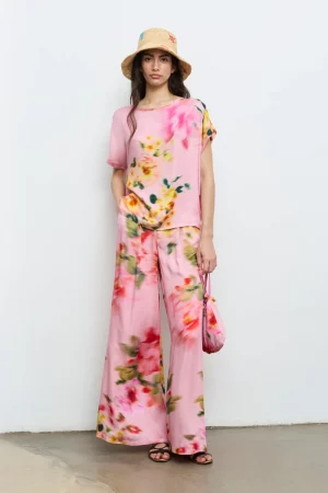 Blusa Estampada Rosa Aldo Martins
