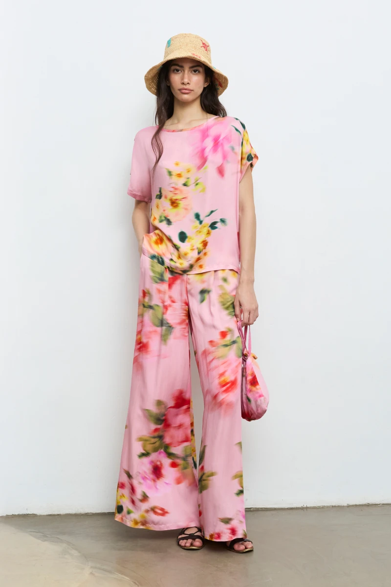 Blusa Estampada Rosa Aldo Martins