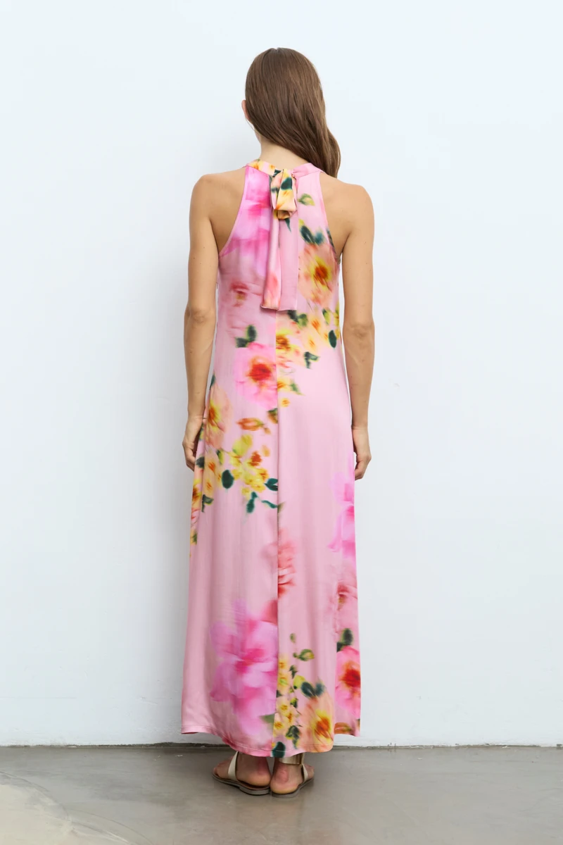 Vestido Estampado Rosa Aldo Martins - Imagen 2