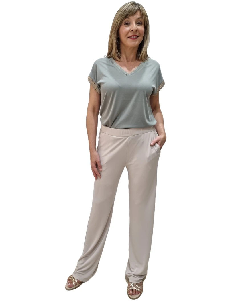 Pantalón Fluido Crudo Trovels