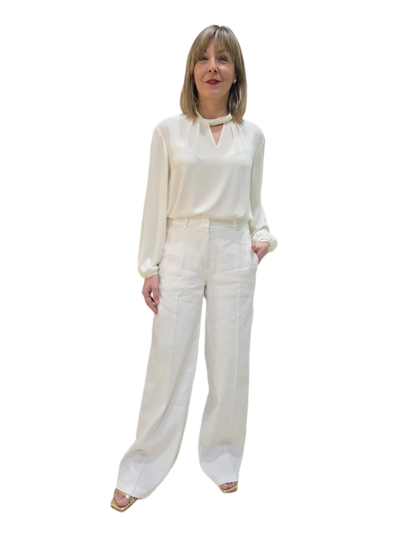 Pantalón Cambio Lino Cloud Dancer