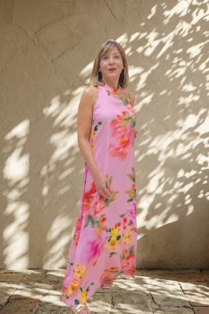 Vestido Estampado Rosa Aldo Martins