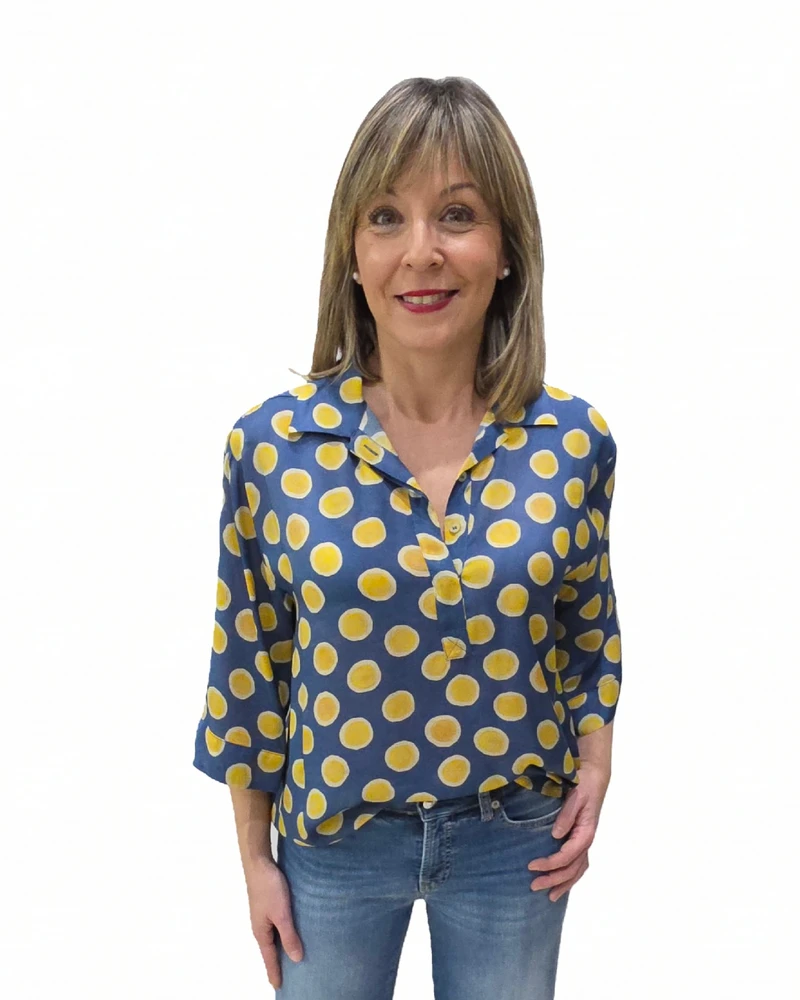 Blusa Estampada Topos Trovels - Imagen 4